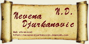 Nevena Đurkanović vizit kartica